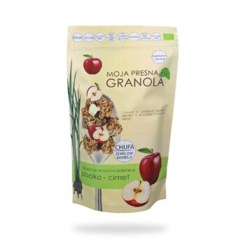 drobTinka Ekološka presna granola z okusom jabolka in cimeta
