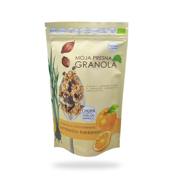 drobtinka-ekoloska-granola-pomaranca-kardamom drobTinka Ekološka presna granola z okusom pomaranče in kardamoma
