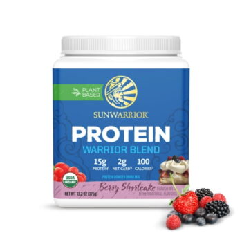 Sunwarrior Warrior Blend rastlinski proteini - Jagodičevje, 375 g