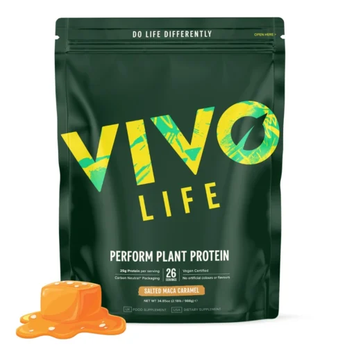 Veganski proteini Vivo Life Slana karamela in maca 988g