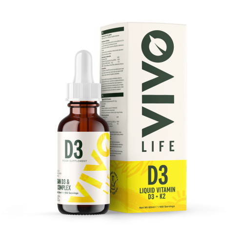 D3 in K2 kompleks vitamini Vivolife, 50 ml (100 serviranj)