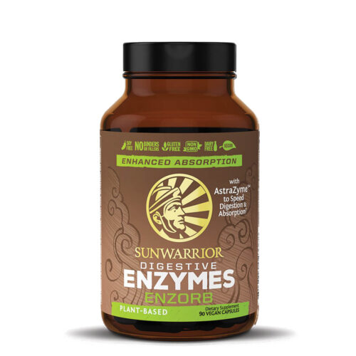 Encimi prebavni Sunwarrior Enzorb, 90 kapsul – prehransko dopolnilo