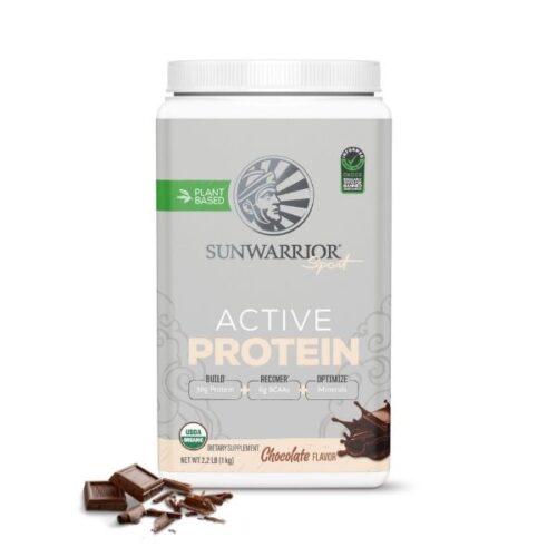 Sunwarrior Active rastlinski proteini z okusom čokolade, 1 kg