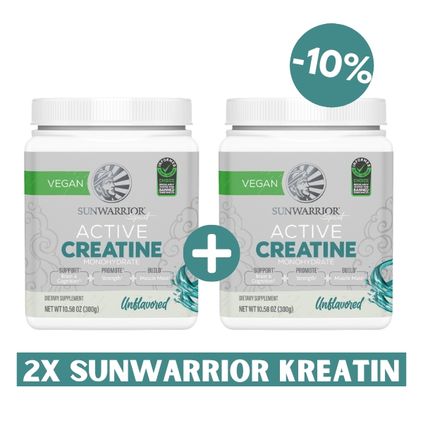 PAKET 2x Sunwarrior Active kreatin, 300g (prehransko dopolnilo)