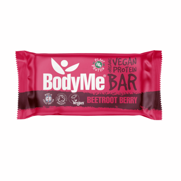 Bodyme proteinska ploščica jagodičevje rdeča pesa Bodyme proteinska ploščica jagodičevje rdeča pesa