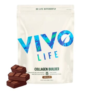 Vivo Life rastlinski kolagen gradniki, okus čokolada - prehransko dopolnilo, 950 g