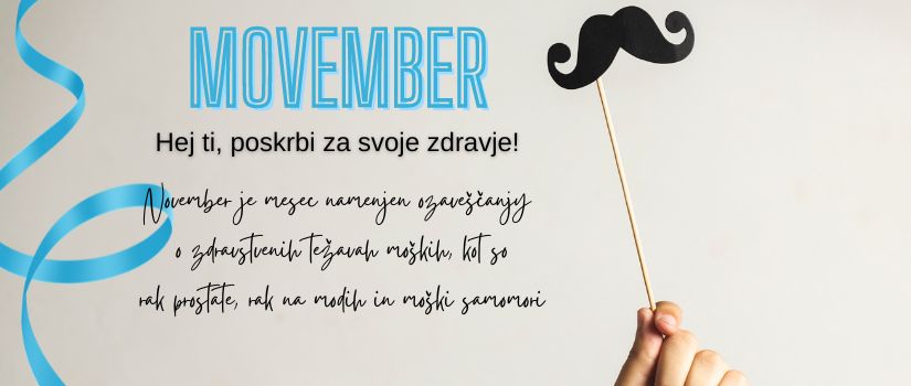 Movember: moški, poskrbite za svoje zdravje