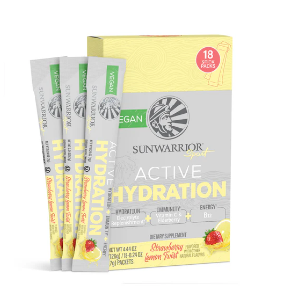 Sunwarrior Active Hydration - hidracijski napitek, okus jagoda-limona