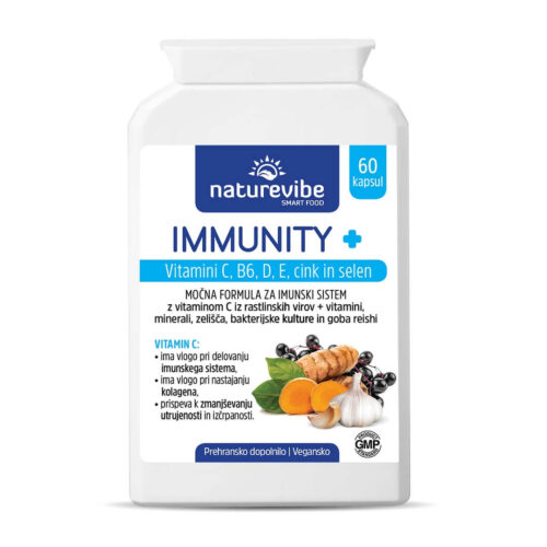 NatureVibe Immunity +, močna formula za imunski sistem, 60 kapsul