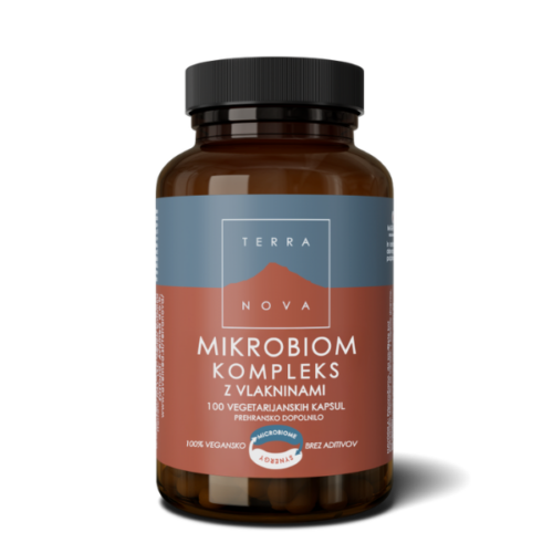 Terranova Mikrobiom kompleks z vlakninami, 100 kapsul