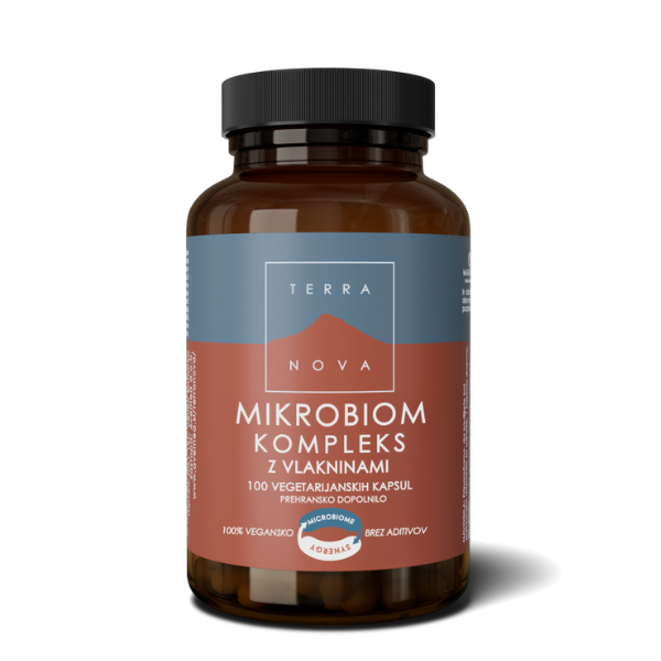 Terranova Mikrobiom kompleks z vlakninami, 100 kapsul