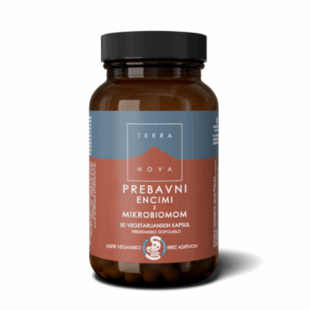 Terranova Prebavni encimi z mikrobiomom, 50 kapsul