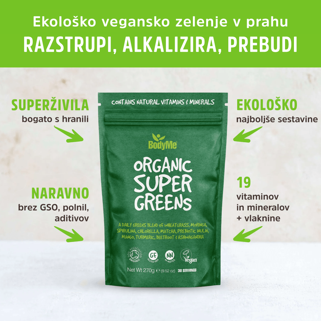 BodyMe Organic Supergreens Prednosti
