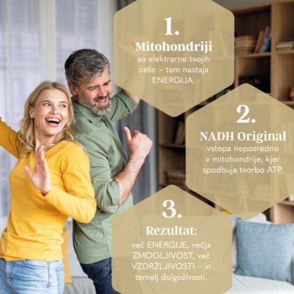 Eubioma NADH Original Instant Power – Stabiliziran NADH 20 mg, 30 pastil