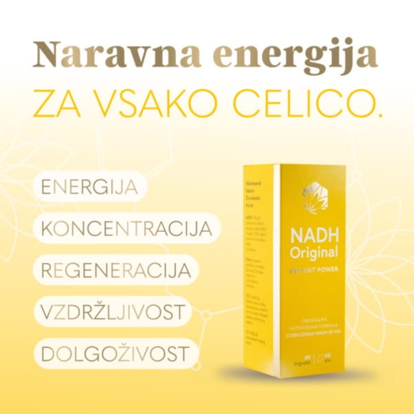 Eubioma NADH Original Instant Power – Stabiliziran NADH 20 mg, 30 pastil