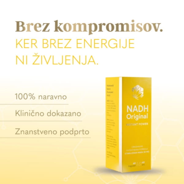Eubioma NADH Original Instant Power – Stabiliziran NADH 20 mg, 30 pastil