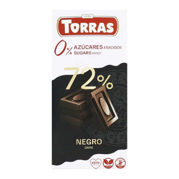530-Torras-temna-cokolada-brez-sladkorja-72-kakava-75g Torras temna čokolada brez sladkorja, 72% kakava, 75 g