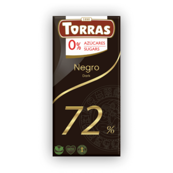 Torras temna čokolada brez sladkorja, 72% kakava, 75 g
