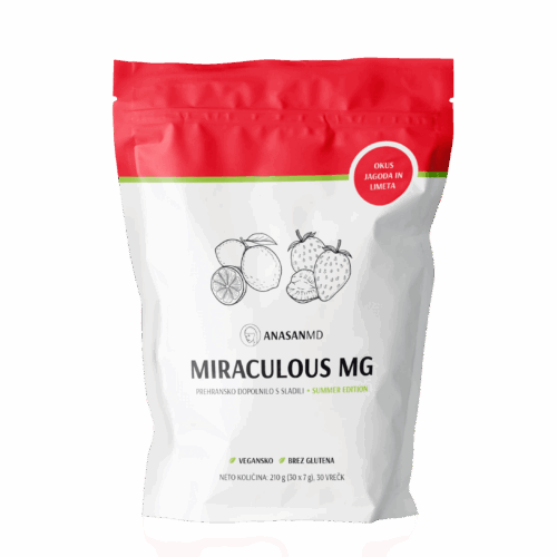 Magnezij Miraculous Mg Anasan MD okus jagoda limeta