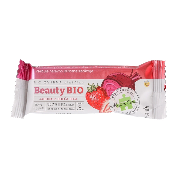 befit-beauty-energijska-ploscica-eko Beauty Bio ovsena ploščica Befit, okus jagoda - rdeča pesa, 40 g