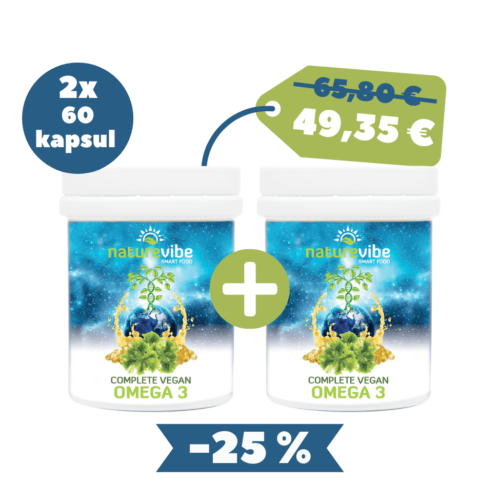 Jesenska AKCIJA - 2x NatureVibe Complete Vegan Omega 3 (60 kapsul)