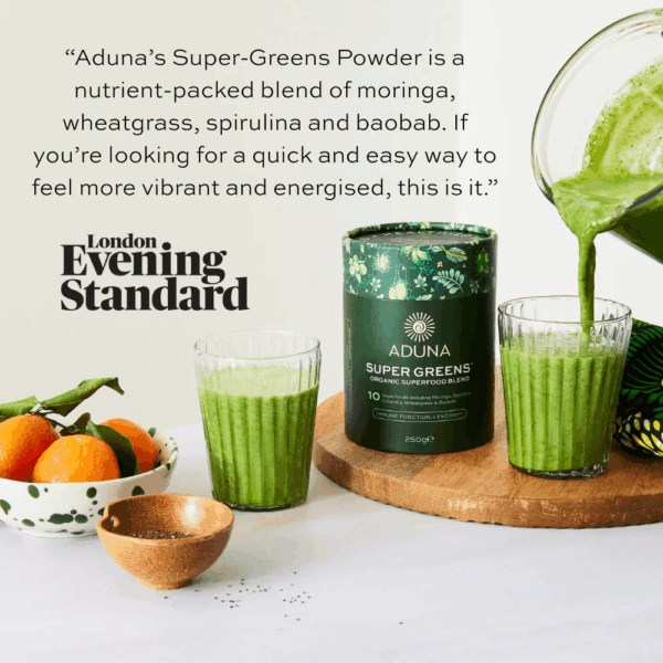 Aduna Mešanica superzelenja SUPER GREENS, ekološko, 250 g