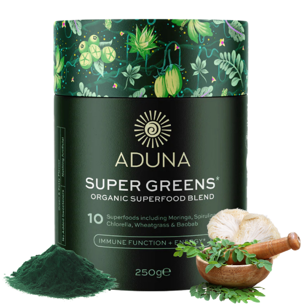 Aduna Mešanica superzelenja SUPER GREENS, ekološko, 250 g