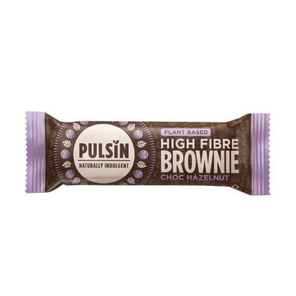 Pulsin Brownie tablica lešnik in čokolada, 35 g