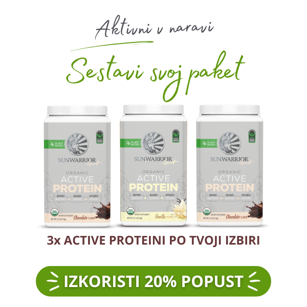 PAKET Sunwarrior Active proteini 3-pack