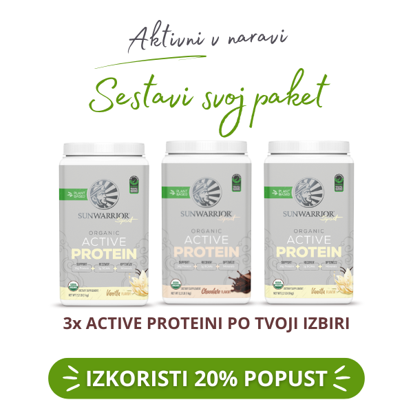 PAKET Sunwarrior Active proteini 3-pack
