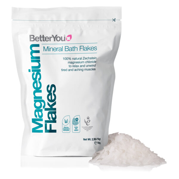 Magnezijev klorid v kosmičih za kopel BetterYou, 250 g/ 1 kg