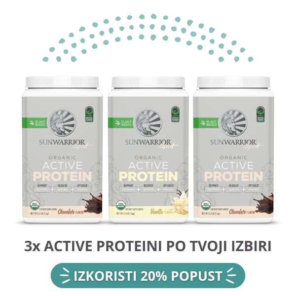 PAKET Sunwarrior Active proteini 3-pack