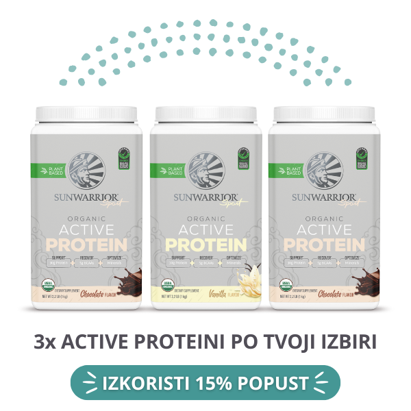 PAKET Sunwarrior Active proteini 3-pack
