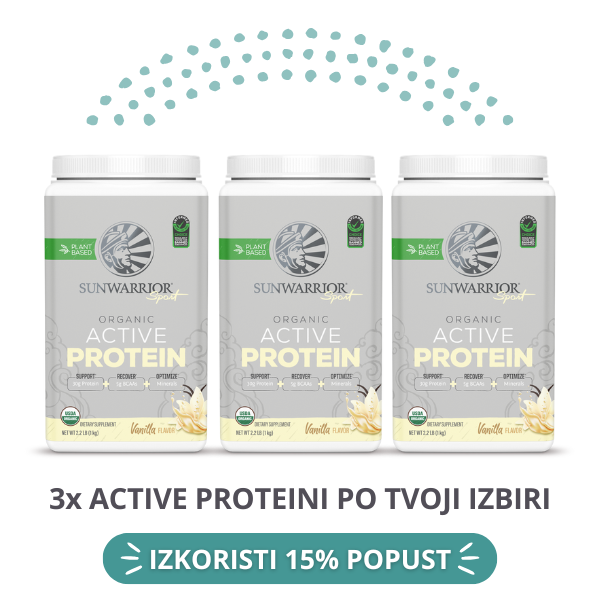 PAKET Sunwarrior Active proteini 3-pack