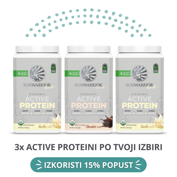 PAKET Sunwarrior Active proteini 3-pack