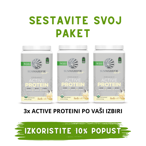 PAKET Sunwarrior Active proteini 3-pack