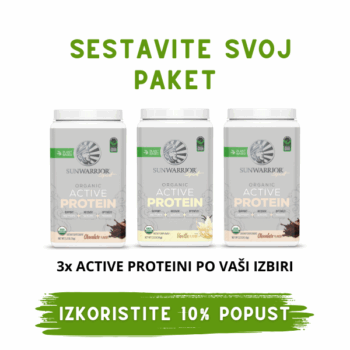 PAKET Sunwarrior Active proteini 3-pack