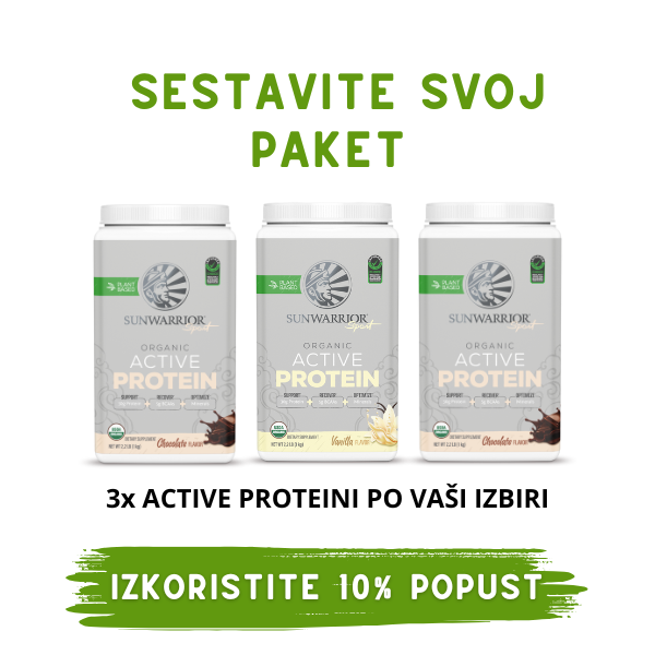 PAKET Sunwarrior Active proteini 3-pack