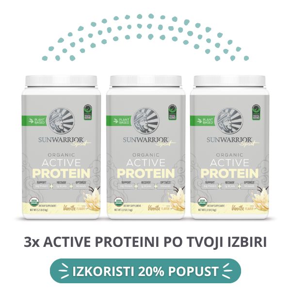 PAKET Sunwarrior Active proteini 3-pack