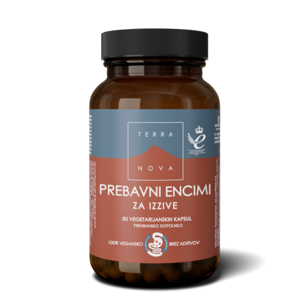 Terranova Prebavni encimi za izzive, 50 kapsul
