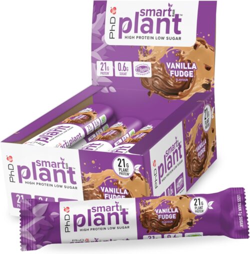 PhD Smart plant proteinska ploščica - okus vanilija, 64 g