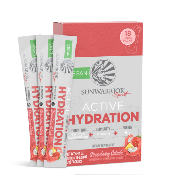 Sunwarrior Active Hydration - hidracijski napitek, okus jagodna pina-colada