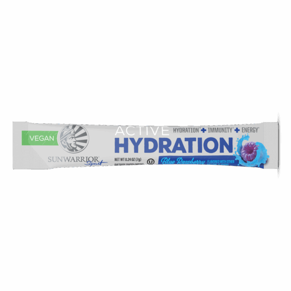 Sunwarrior Active Hydration - hidracijski napitek, okus modra malina