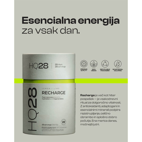 HQ28 Recharge Vsakodnevna podpora telesu