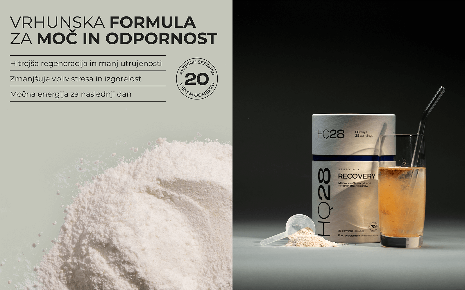 HQ28 Recovery formula za moč in odpornost