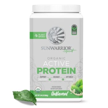 Sunwarrior Active ekološki rastlinski proteini - naravni okus, 884 g