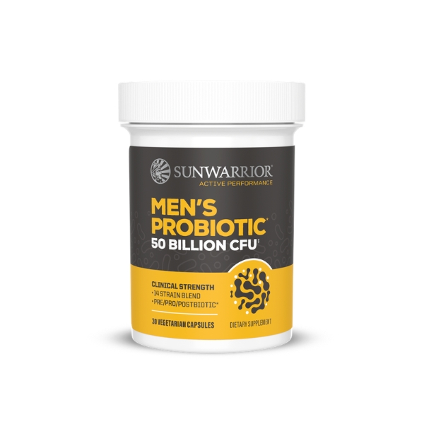 Sunwarrior Active mikrobiotične kulture za moške, 50 milijard CFU, 30 kapsul