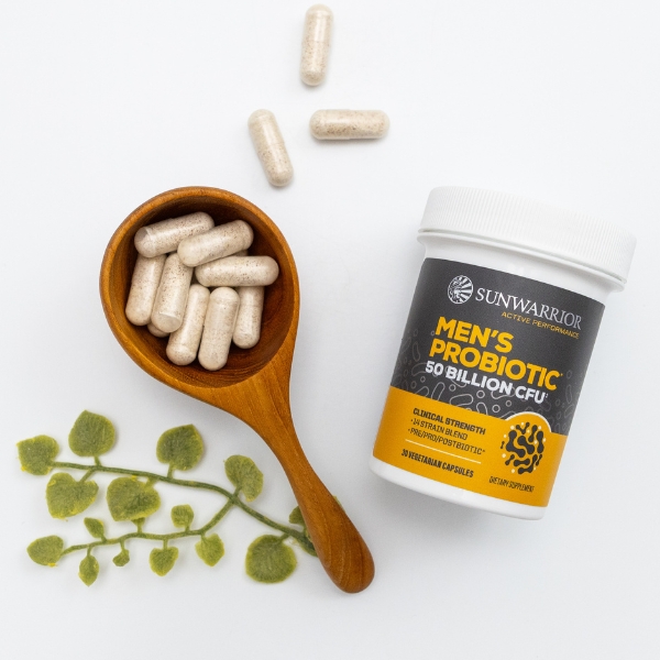 Sunwarrior Active mikrobiotične kulture za moške, 50 milijard CFU, 30 kapsul
