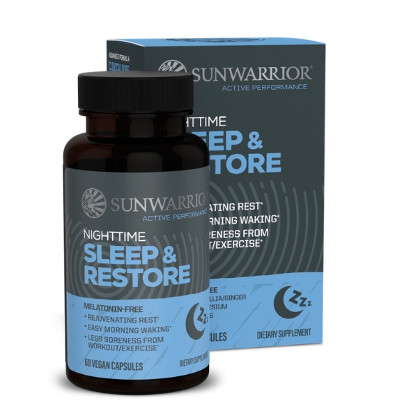 Sunwarrior Active Spanec in dobra regeneracija, 60 kapsul