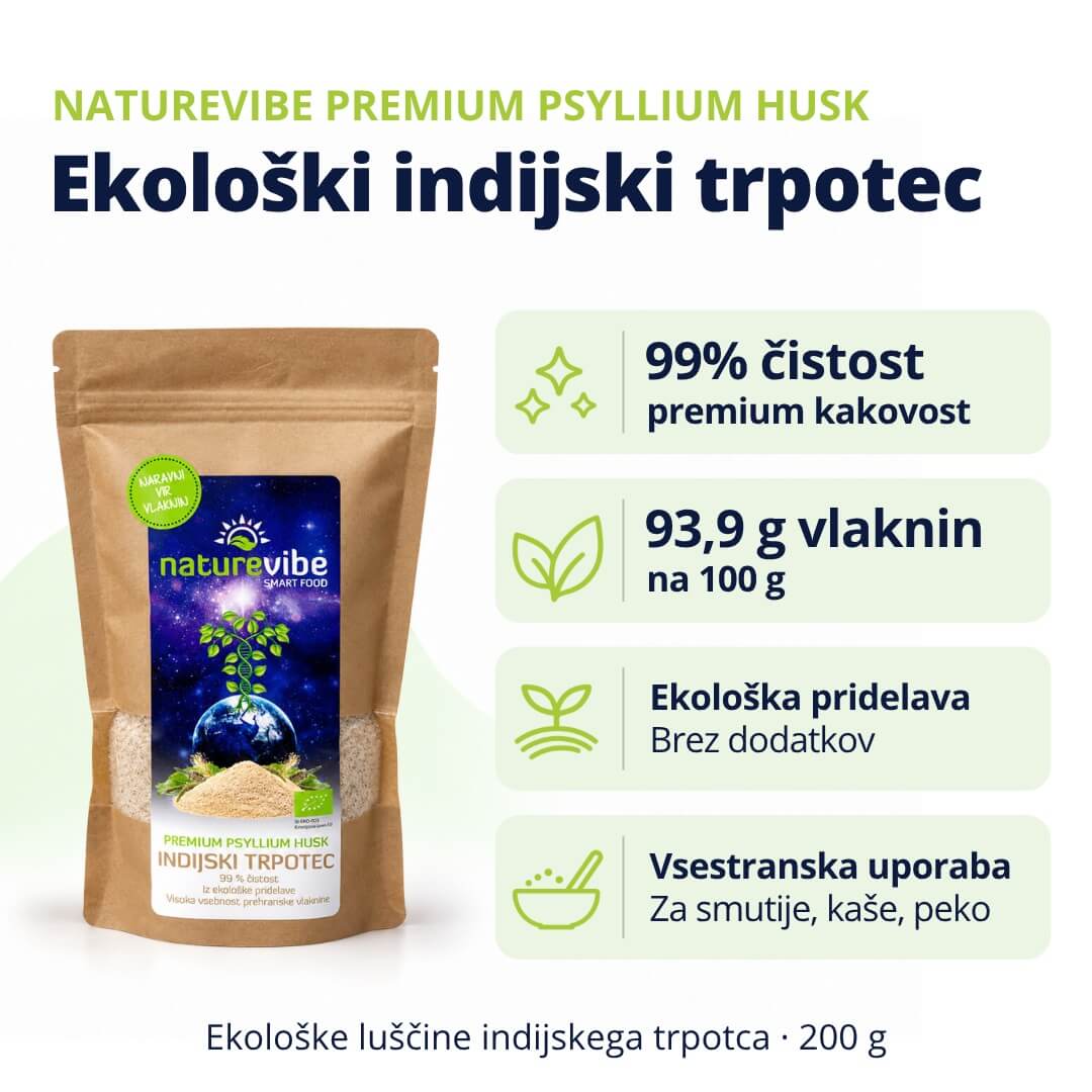 NatureVibe Premium Psyllium Husk Prednosti